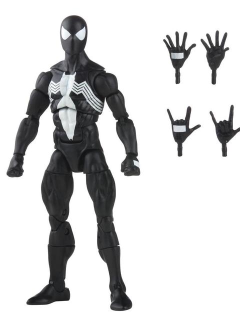 Marvel Legends Series Spider-Man 6-inch Symbiote Spider-Man Action Figure Toy, Includes 4 Accessories