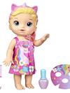 Baby Alive Glam Spa Baby Doll, Unicorn, Color Reveal Nails and Makeup, 12.8-Inch Waterplay Toy, Kids 3 and Up, Blonde Hair