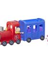 Peppa Pig Peppa’s Adventures Miss Rabbit’s Train Detachable Preschool Toy: 2 Figures, Rolling Wheels, for Ages 3 and Up