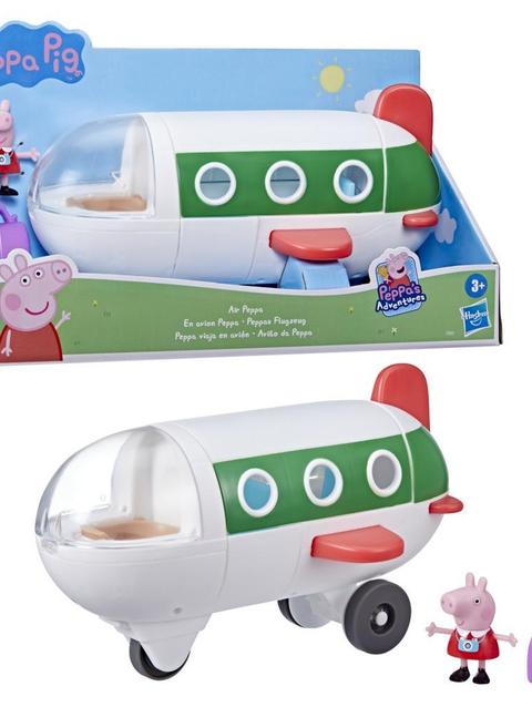 Peppa Pig Peppa’s Adventures Air Peppa Airplane Preschool Toy: Rolling Wheels, 1 Figure, 1 Accessory; Ages 3 and Up