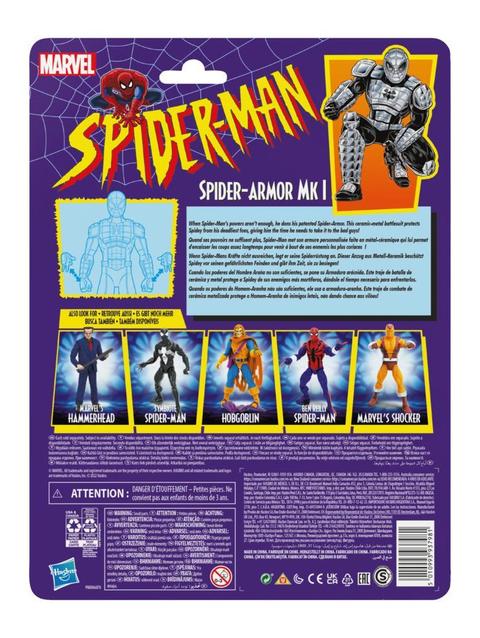 Marvel Legends Series Spider-Man 6-inch Spider-Armor Mk I Action Figure Toy, Includes 4 Accessories