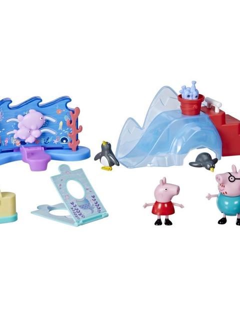 Peppa Pig Peppa’s Adventures Peppa’s Aquarium Adventure Playset Preschool Toy: 4 Figures, 8 Accessories; Ages 3 and Up