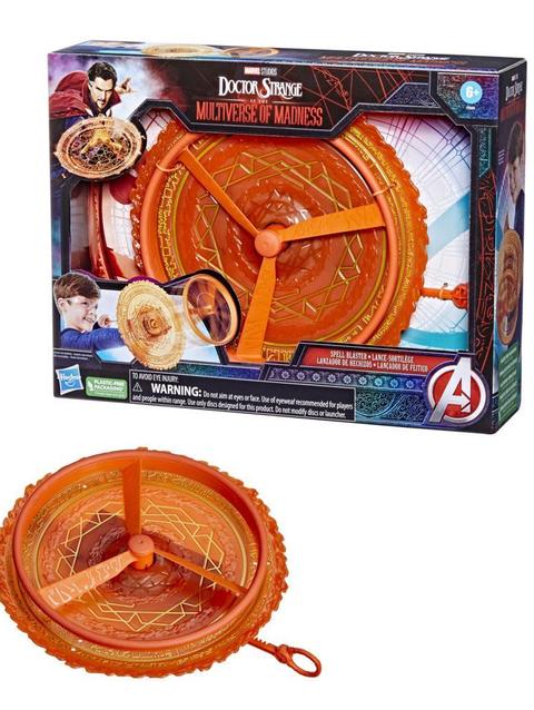 Marvel Doctor Strange in the Multiverse of Madness Spell Blaster Disc Launcher Roleplay Toy, Toys for Kids ages 6 and Up