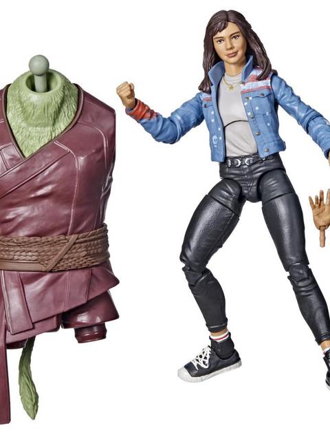 Marvel Legends Series Doctor Strange in the Multiverse of Madness 6-inch Collectible America Chavez Action Figure Toy, 2 Accessories and 1 Build-A-Figure Part