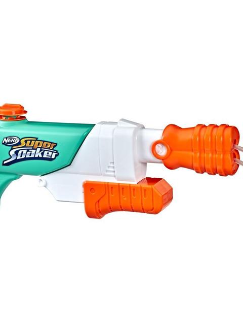 Nerf Super Soaker Hydro Frenzy Water Blaster, Wild 3-In-1 Soaking Fun, Adjustable Nozzle, 2 Water-Launching Tubes