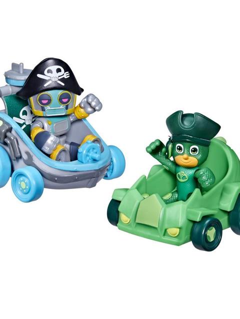 PJ Masks Pirate Power Gekko vs Pirate Robot Battle Racers Preschool Toy, Vehicle and Figure Set for Kids Ages 3 and Up