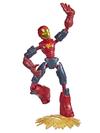 Marvel Avengers Bend and Flex Missions Iron Man Fire Mission Action Figure, 6-Inch-Scale Bendable Toy for Ages 4 and Up