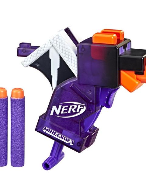 Nerf MicroShots Minecraft Ender Dragon Mini Blaster, Minecraft Dragon Mob Design, Includes 2 Official Nerf Elite Darts