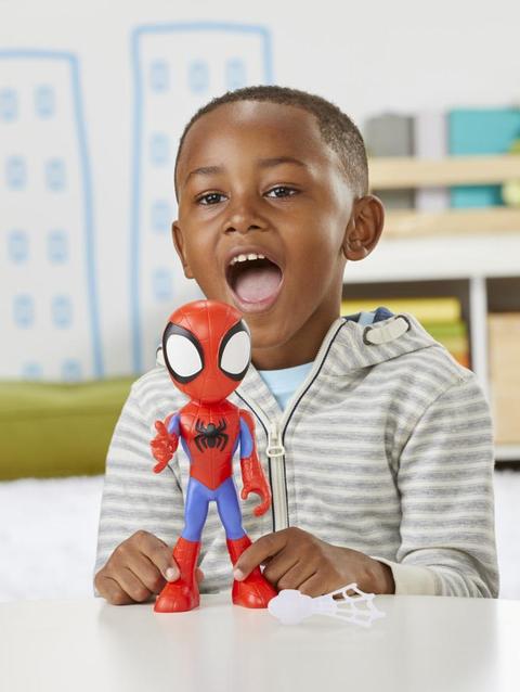 Marvel Spidey and His Amazing Friends Supersized Spidey Action Figure, Preschool Superhero Toy for Kids Ages 3 and Up