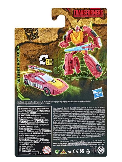 Transformers Toys Generations War for Cybertron: Kingdom Core Class WFC-K43 Autobot Hot Rod Action Figure - 8 and Up, 3.5-inch