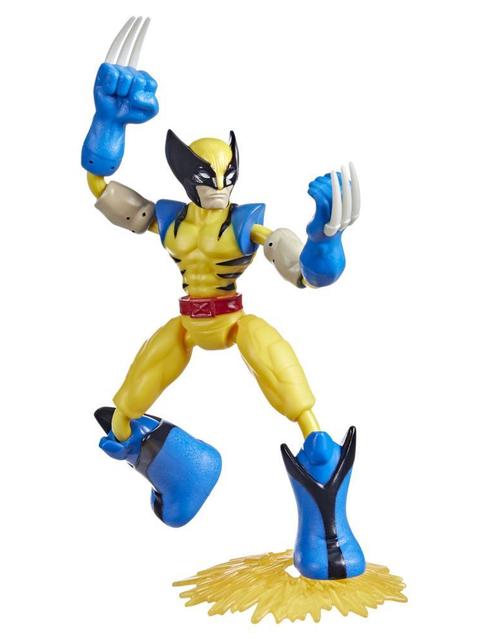 Marvel Avengers Bend and Flex Missions Wolverine Fire Mission Action Figure, 6-Inch-Scale Bendable Toy for Ages 4 and Up