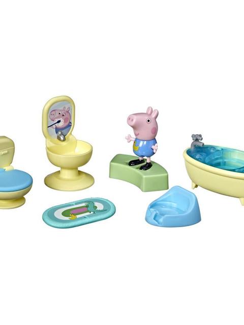 Peppa Pig George’s Bathtime Accessory Set Preschool Toy, George Pig Figure and 6 Accessories, for Ages 3 and up