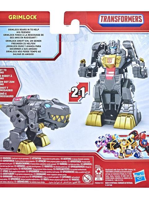 Transformers Classic Heroes Team Grimlock Converting Toy, 4.5-Inch Action Figure, Kids Ages 3 and Up