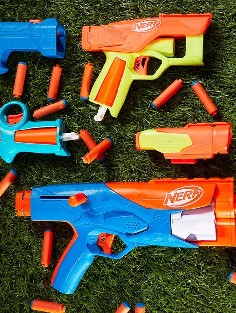 Nerf N Series Gear Up Pack, 3x Blasters, 18 Nerf N1 Darts Compatible Only with Nerf N Series Blasters