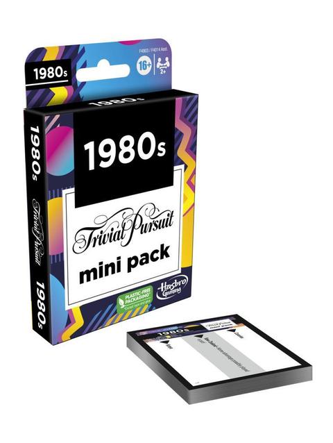 Trivial Pursuit 1980s Mini Pack Game, Fun Trivia Questions for Adults and Teens