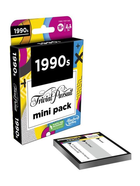 Trivial Pursuit 1990s Mini Pack Game, Fun Trivia Questions for Adults and Teens