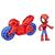 Marvel Spidey and His Amazing Friends Miles Morales: Spider-Man Figure with Motorcycle Preschool Toy, Ages 3 and Up