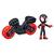 Marvel Spidey and His Amazing Friends Miles Morales: Spider-Man Figure with Motorcycle Preschool Toy, Ages 3 and Up