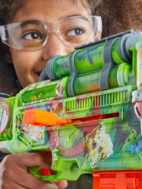 Nerf Zombie Corrupter Dart Blaster, 22 Nerf Elite Darts, Outdoor Games, Ages 8+