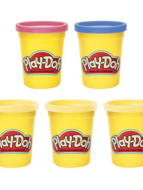 Play-Doh Color Me Happy 5-Pack with 3 Emoji-Inspired Cans for Kids 2 Years and Up, Non-Toxic