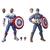 Marvel Legends Series Captain America 2-Pack Steve Rogers Sam Wilson MCU Figures, 7 Accessories