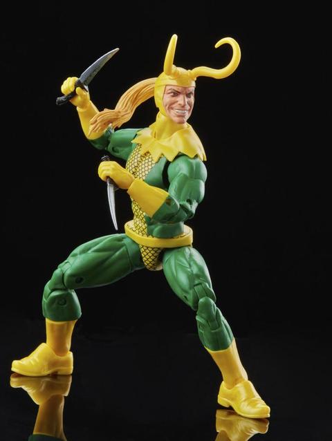 Marvel Legends Series Loki 6-inch Retro Action Figure Toy, 3 Accessories