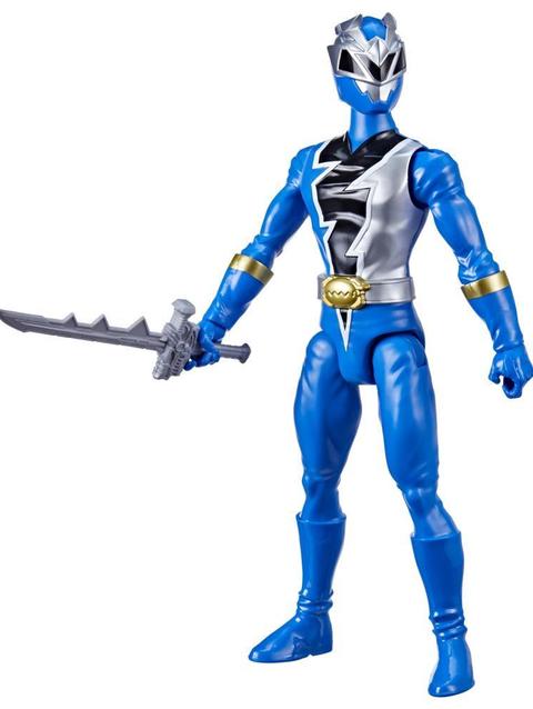 Power Rangers Dino Fury Blue Ranger 12-Inch Action Figure Toy Inspired by Power Rangers TV Show