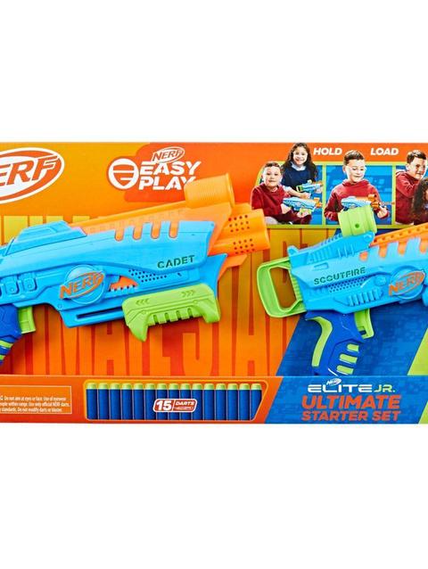 Nerf Elite Junior Ultimate Starter Set, 2 Blasters, 15 Nerf Elite Darts