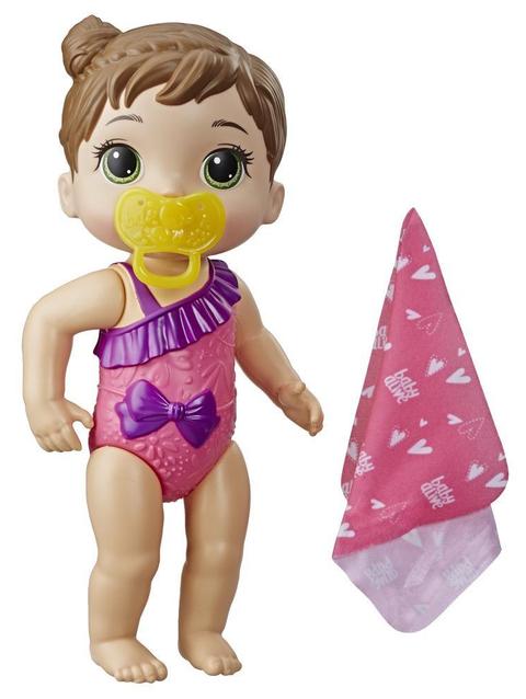 Baby Alive Splash 'n Snuggle Baby Blonde Hair Doll For Water Play, With Accessories, Toy for Kids 3 Ages Years Old and Up