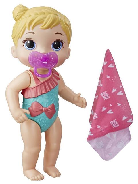 Baby Alive Splash 'n Snuggle Baby Brown Hair Doll For Water Play, With Accessories, Toy for Kids 3 Ages Years Old and Up