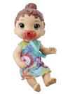 Baby Alive Baby Lil Sounds: Interactive Brown Hair Baby Doll for Girls and Boys Ages 3 and Up, Makes 10 Sound Effects, including Giggles, Cries, Baby Doll with Pacifier