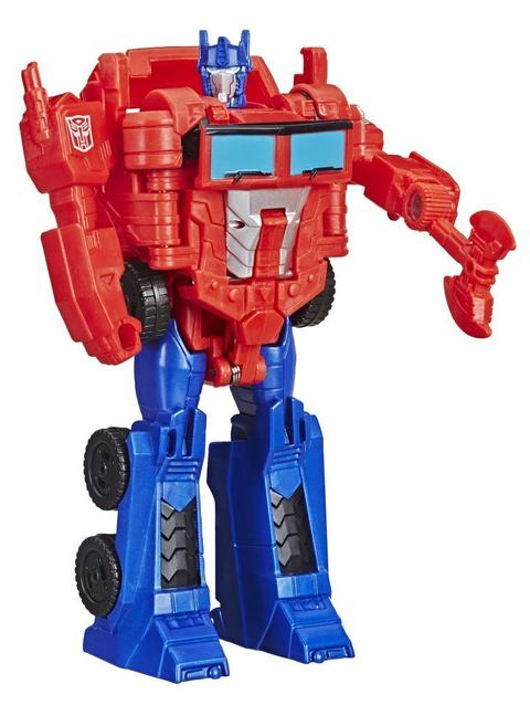 Transformers Cyberverse Action Attackers: 1-Step Changer Optimus Prime Action Figure Toy