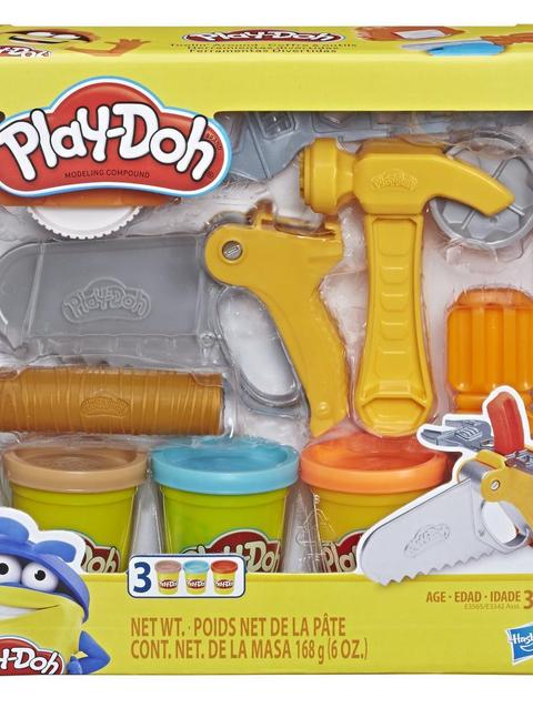 Play-Doh Toolin' Around Toy Tools Set for Kids with 3 Non-Toxic Colors