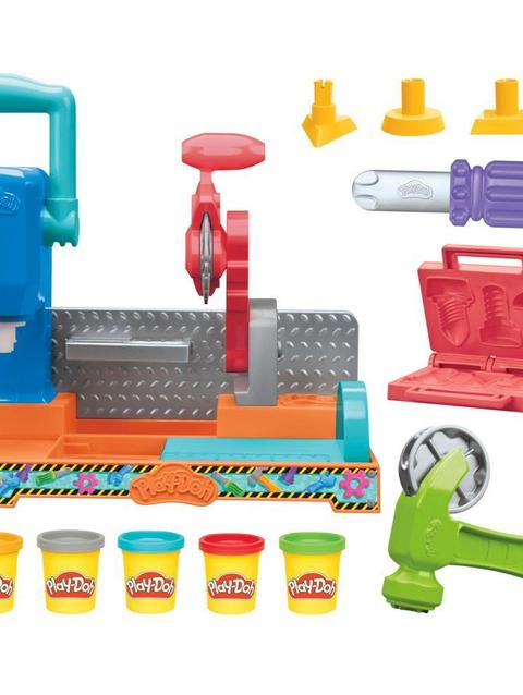 Play-Doh Stamp & Saw Tool Bench Preschool Toy for Boys & Girls 3+