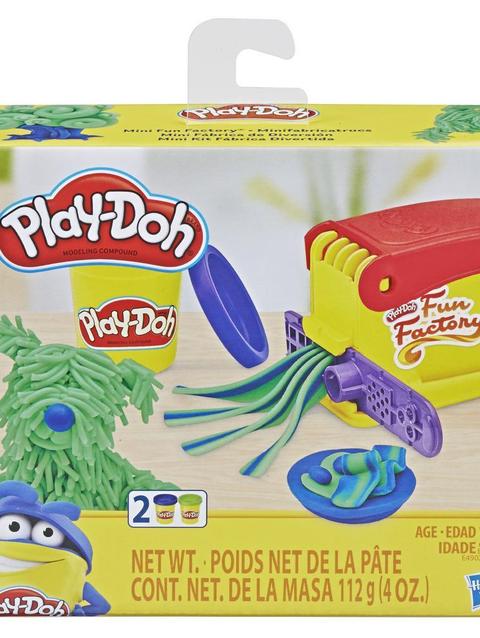 Play-Doh Mini Fun Factory Shape Making Toy with 2 Non-Toxic Colors