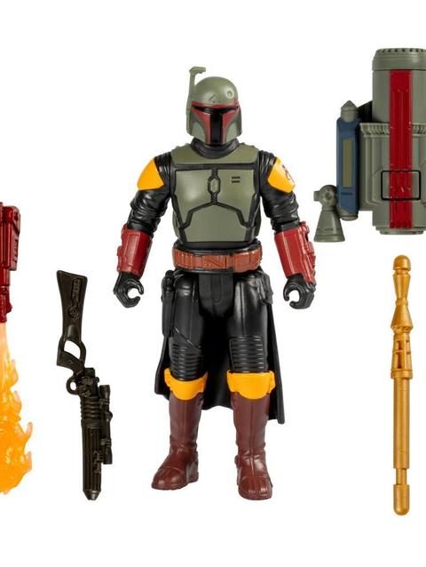 Star Wars Epic Hero Series Boba Fett Action Figure & 4 Accessories (4")