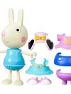 Peppa Pig Toys Rebecca Rabbit Dress-Up 6” Figure with 6 Fashion Accessories, Preschool Toys, 3+