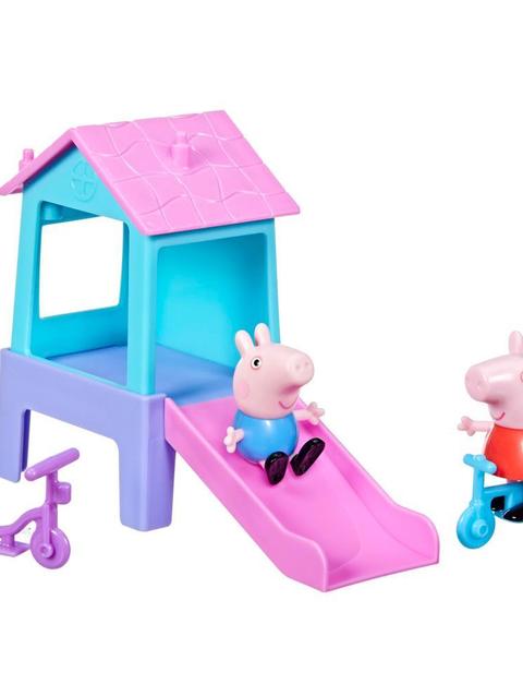 Peppa Pig Toys Peppa’s Park Fun Playset with 2 Figures, Preschool Toys for Kids 3+