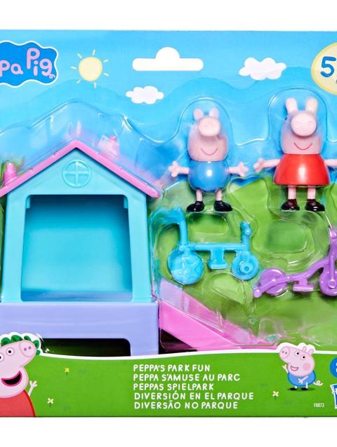 Peppa Pig Toys Peppa’s Park Fun Playset with 2 Figures, Preschool Toys for Kids 3+