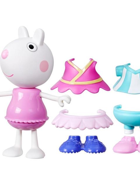 Peppa Pig Toys Suzy Sheep Dress-Up 6” Figure with 6 Fashion Accessories, Preschool Toys, 3+