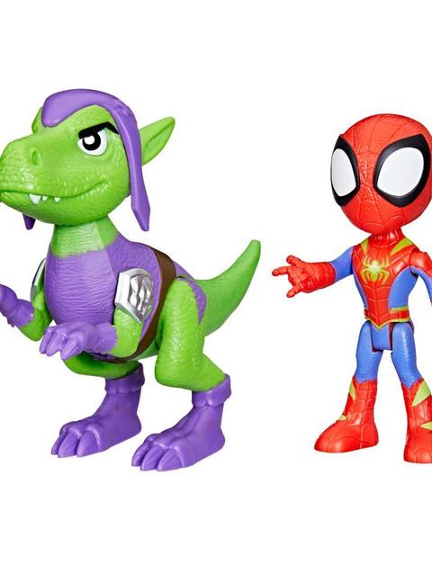 Marvel Spidey and His Amazing Friends Dino-Webs, Spidey and Goblin Raptor