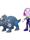 Marvel Spidey and His Amazing Friends Dino-Webs, Ghost-Spider & Rhino Dino Action Figures