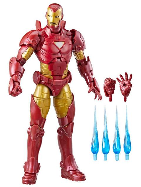 Marvel Legends Series Iron Man (Model 20) 6" Retro Comics Collectible Action Figure