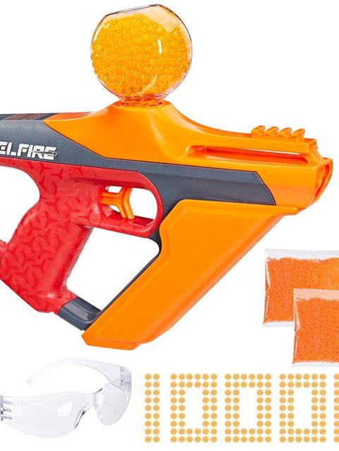 Nerf Pro Gelfire Uproar Blaster, 10,000 Gelfire Rounds, 400 Round Hopper, Eyewear, Ages 14+