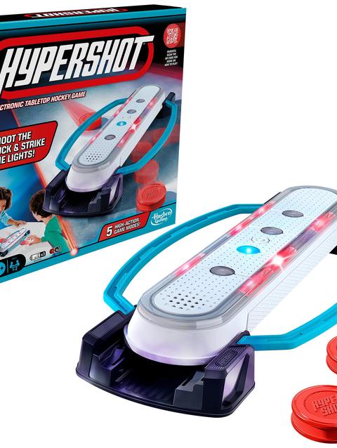 Hypershot Electronic Tabletop Hockey Game, Kids Board Games for 1 to 2 Players, Ages 8+