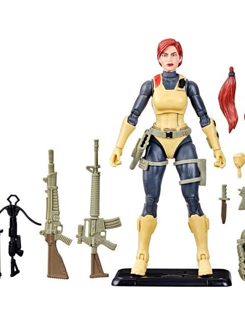 G.I. Joe Classified Series Retro Cardback, Scarlett, 6” Action Figure with 17 Accessories