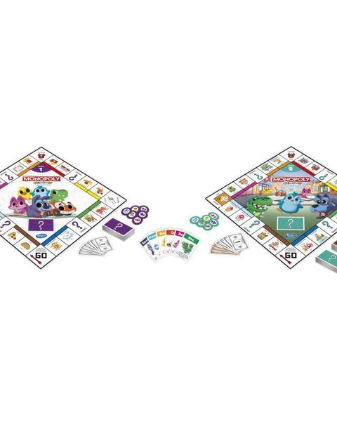 Monopoly Discover Board Game for Kids Ages 4+, 2-Sided Gameboard, Playful Teaching Tools for Families