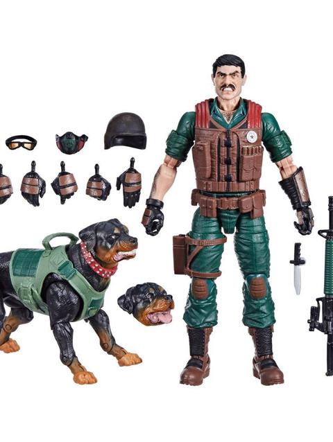 G.I. Joe Classified Series #113, Mutt & Junkyard, 6” Action Figure & Pet