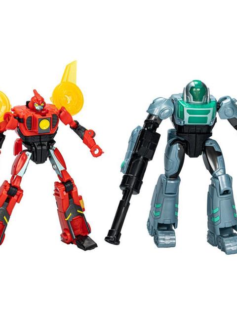 Transformers Toys EarthSpark Cyber-Combiner Terran Twitch and Robby Malto Action Figures