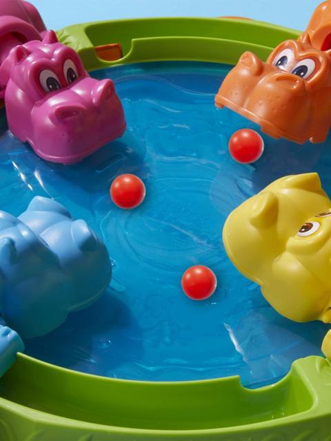 Hungry Hungry Hippos Board Game for Preschoolers, Ages 4+, For 2 to 4 Players